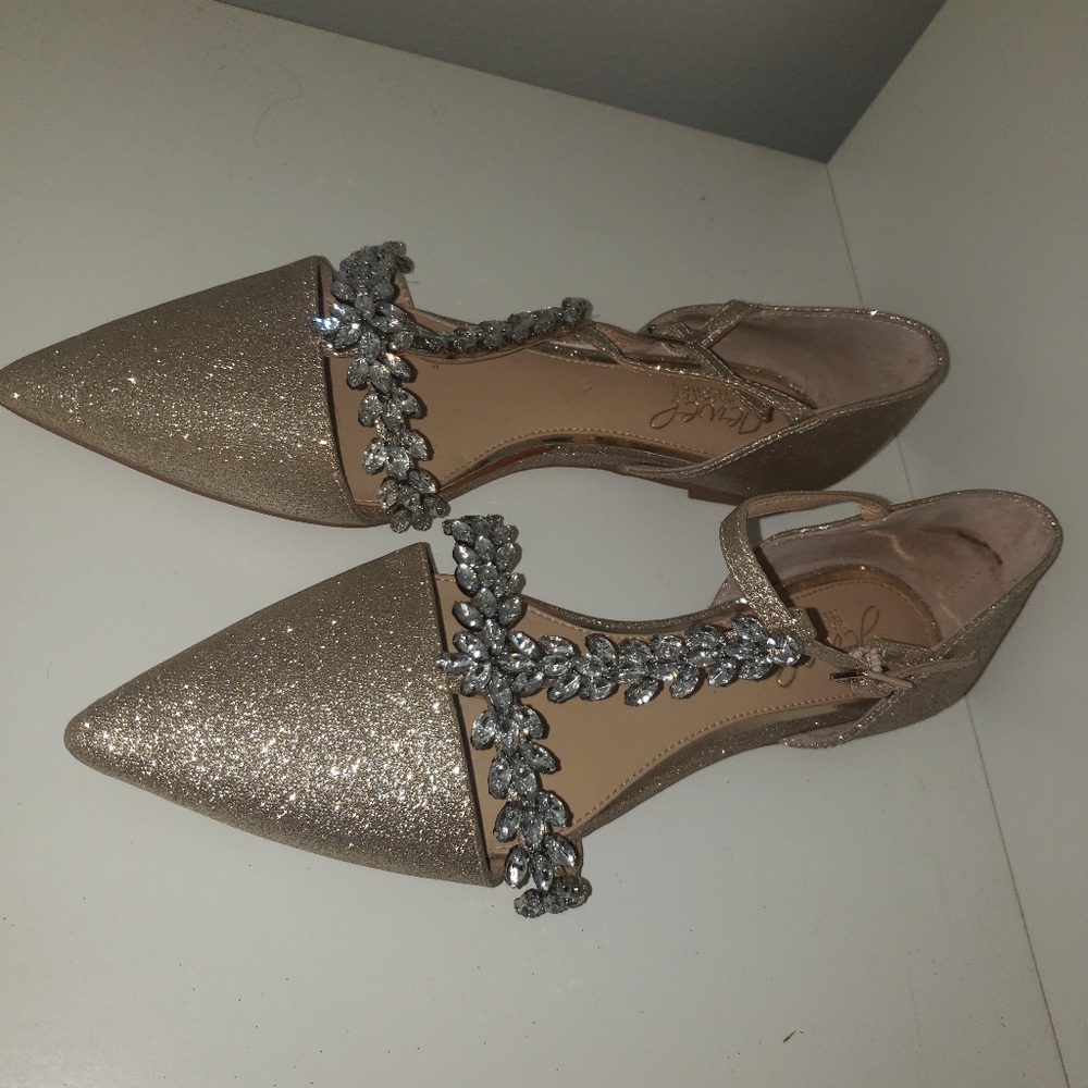 Jewel Badgley Mischka Mary Jane Flats size 6 - Picture 3 of 4